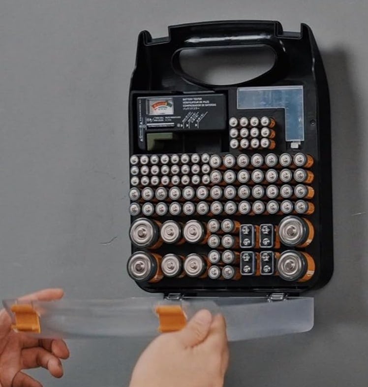 Amazon Basics Battery Organizer with Tester
