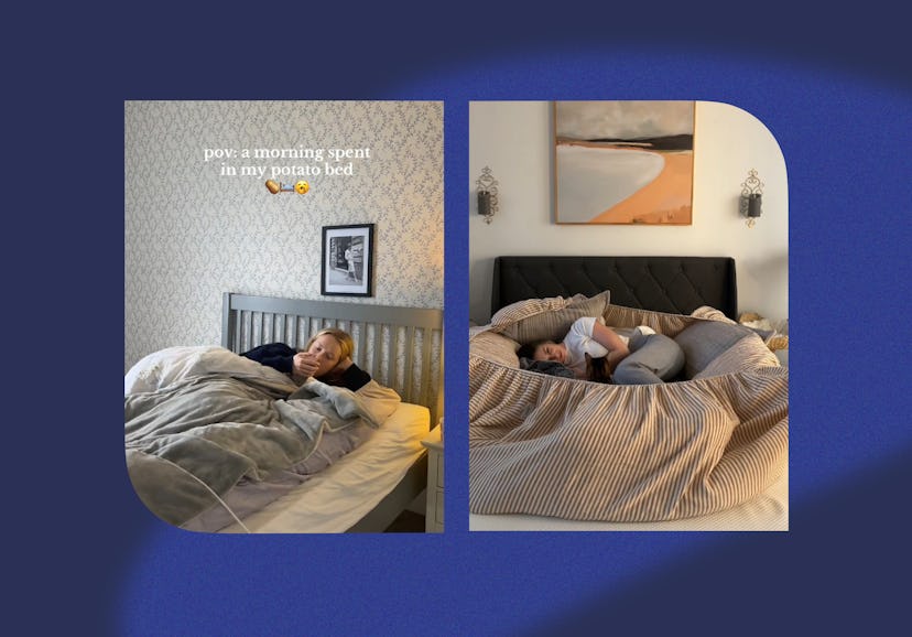 What is the viral "potato bed" trend?