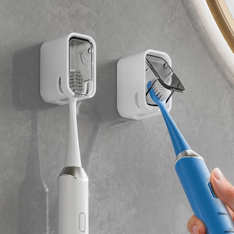 MOPMS Covered Toothbrush Holders (2-Pack)