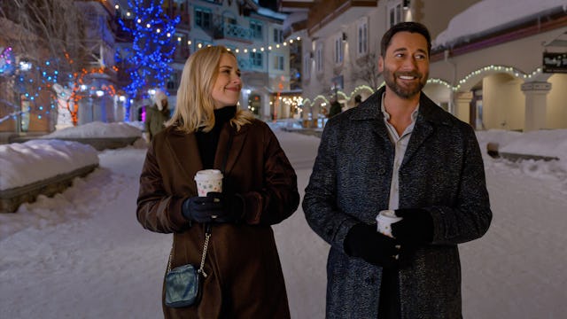 My Secret Santa. (L to R) Alexandra Breckenridge as Taylor and Ryan Eggold as Matthew in 'My Secret ...