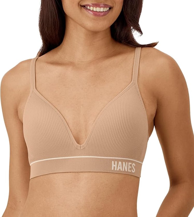 Hanes Originals Triangle Rib Bralette