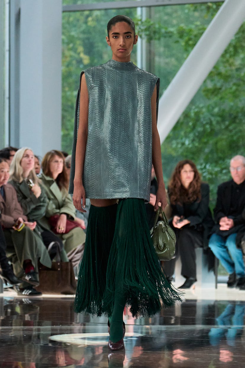 a look from the alaïa spring 2026 collection shown at paris fashion week