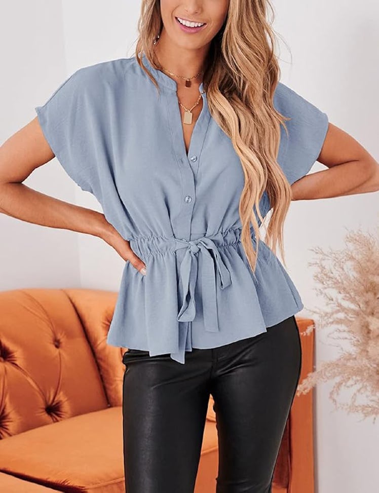 CiCiBird Peplum Top