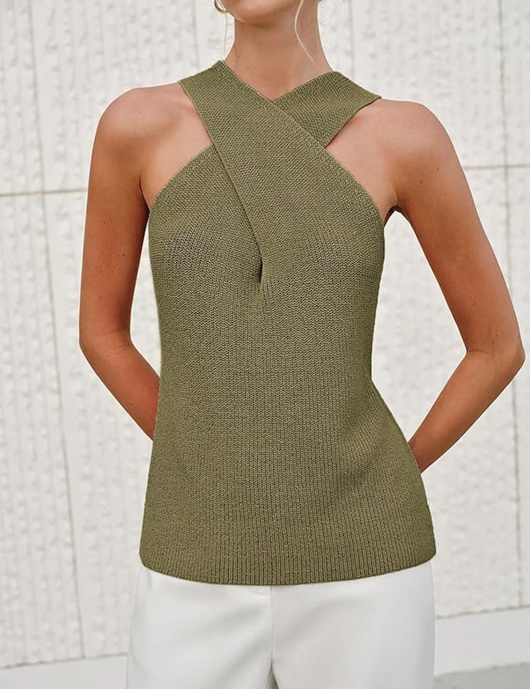 Yeokou Halter Knit Tank