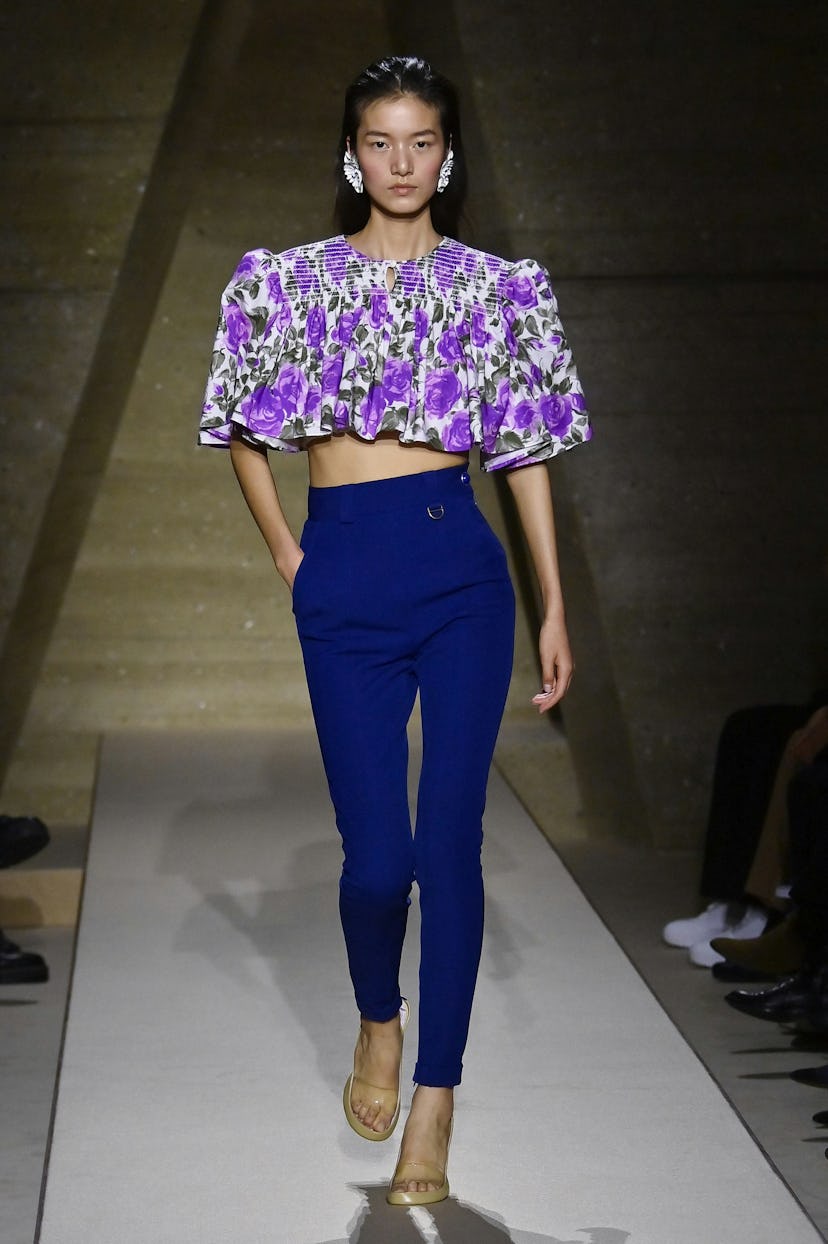 A model walks the runway during the Chloé Ready to Wear Spring/Summer 2026 fashion show as part of t...