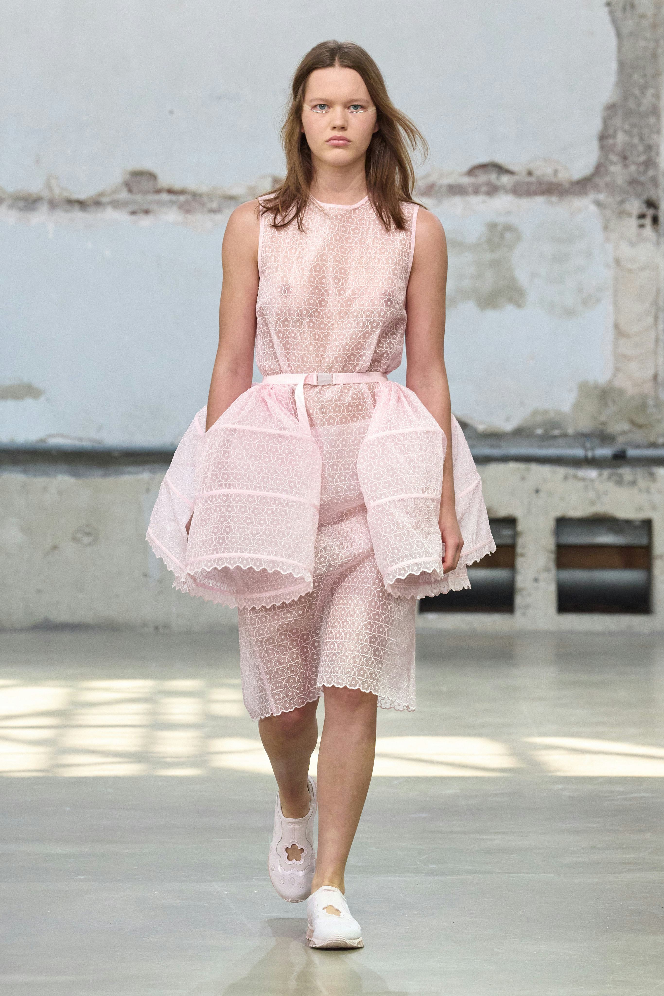 A model at Cecilie Bahnsen's Spring/Summer 2026 show. 