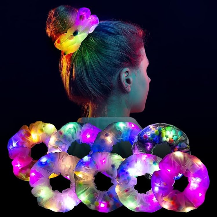 POZILAN Light-Up Scrunchies (8-Pack)