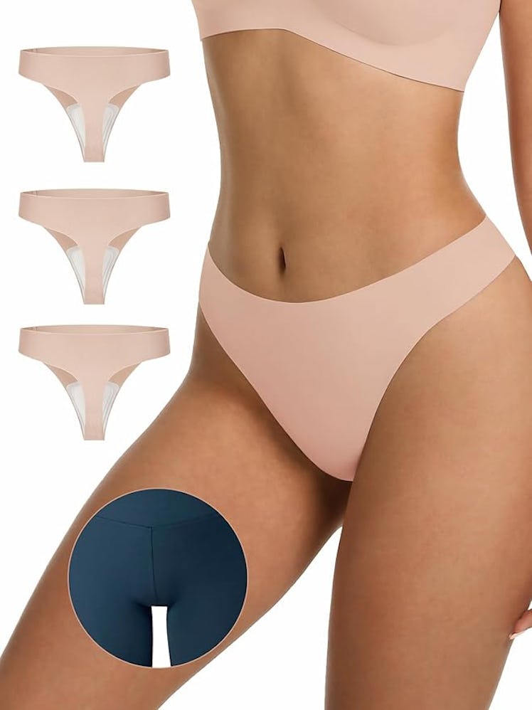 LUCKMEEY Anti Camel Toe Thongs (3-Pack)