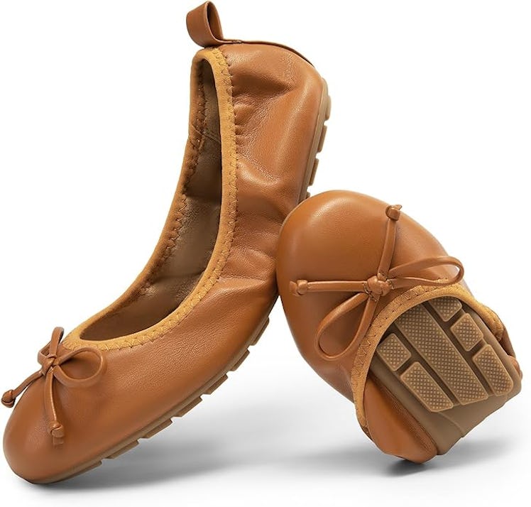 DREAM PAIRS Foldable Ballet Flats