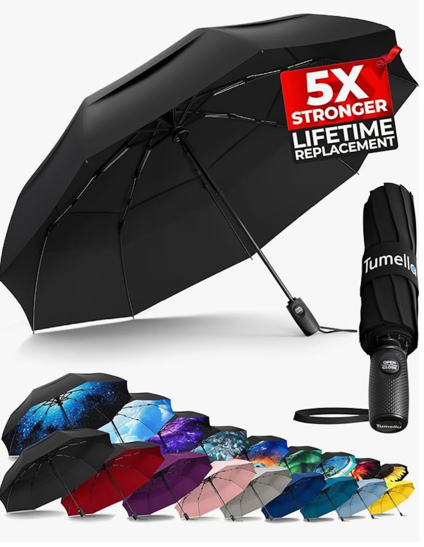 TUMELLA Strongest Windproof Travel Umbrella