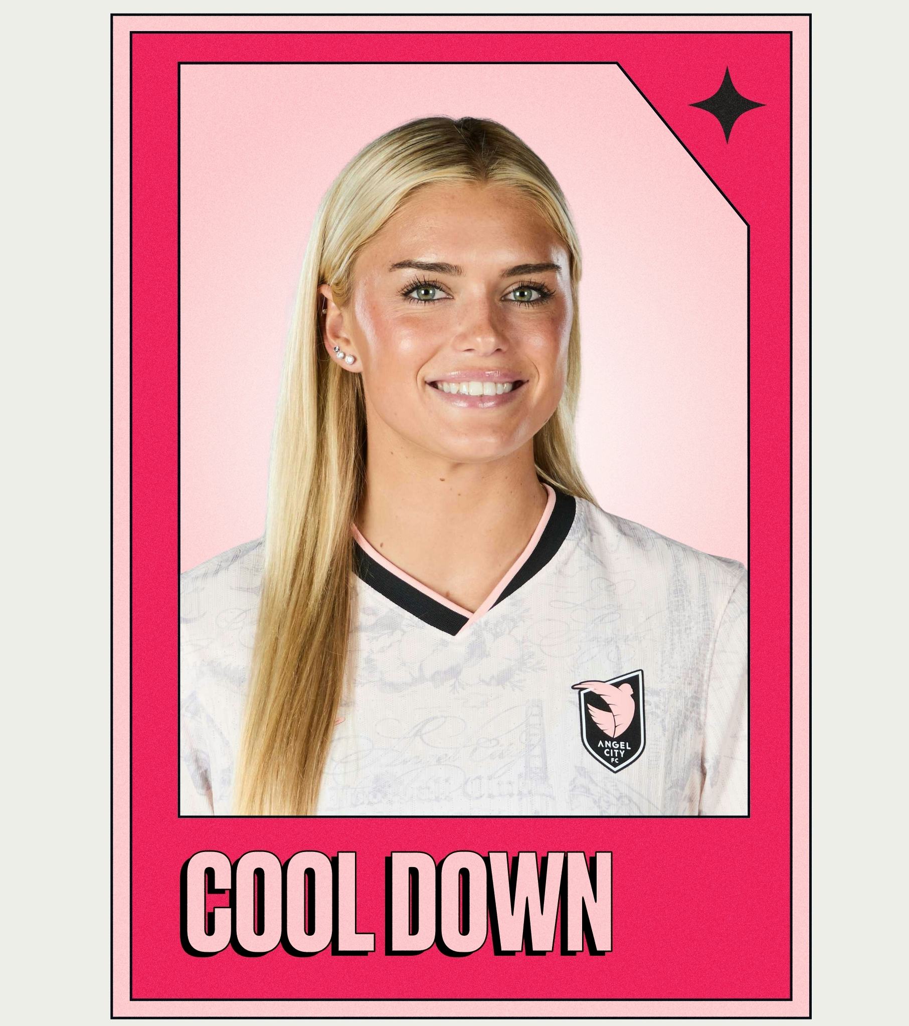 Riley Tiernan from Angel City Football Club shares her post-game ritual after Hello Kitty night in L...