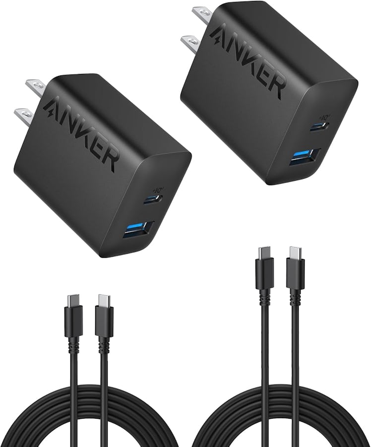 Anker 20-Watt Fast USB-C & USB-A Chargers (2-Pack) 