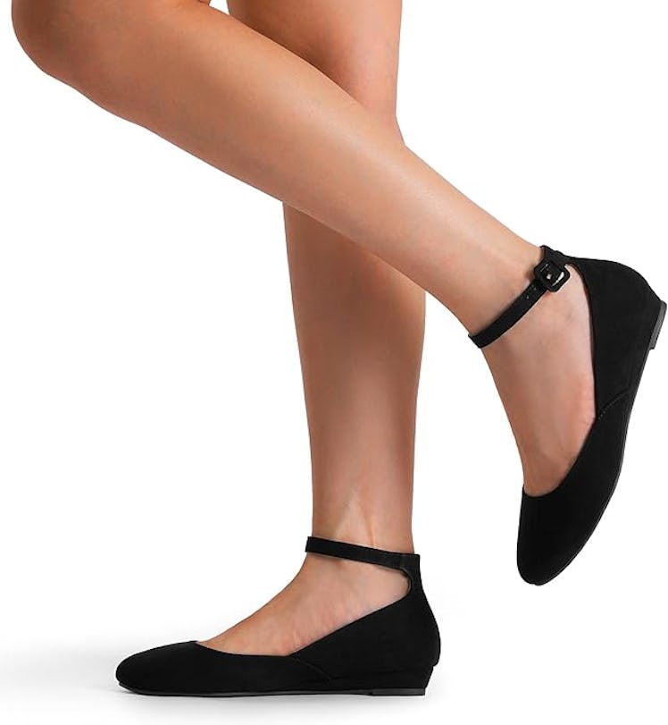 DREAM PAIRS Ankle Strap Flats 