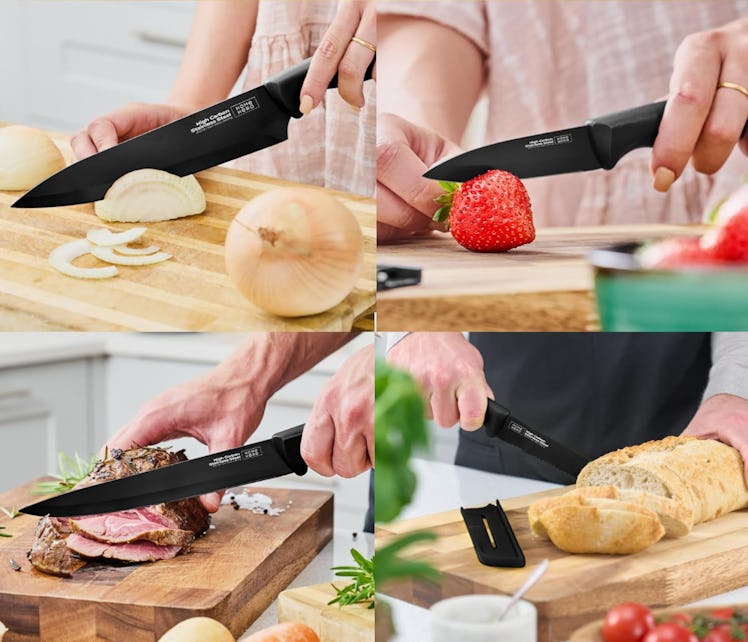 Home Hero Kitchen Knife Set with Sharpener (11-Piece)