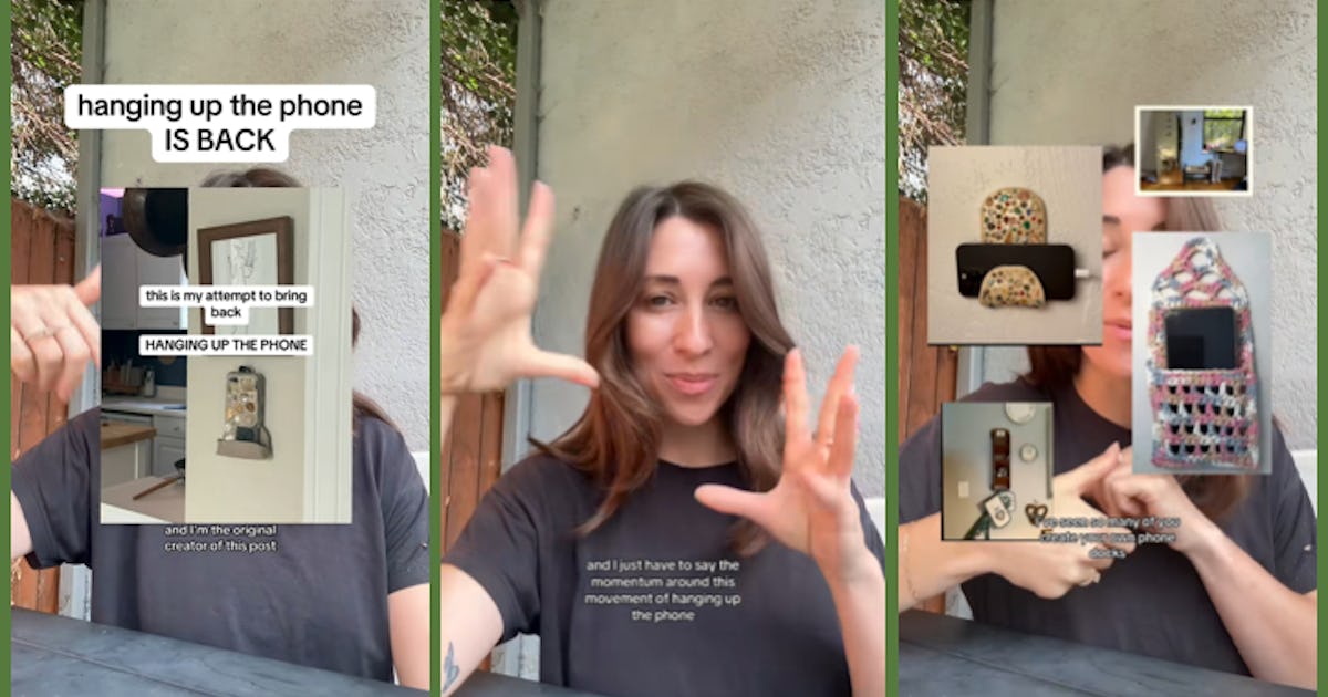 A Woman On Tik Tok Says We Should Bring Back "Hanging Up" Our Phones