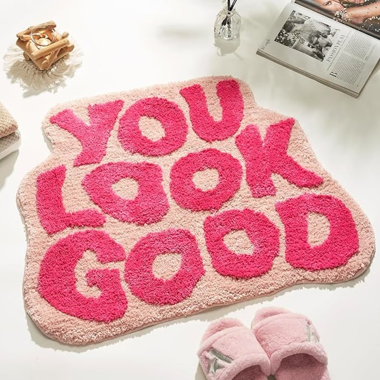  DyeFury You Look Good Bath Mat