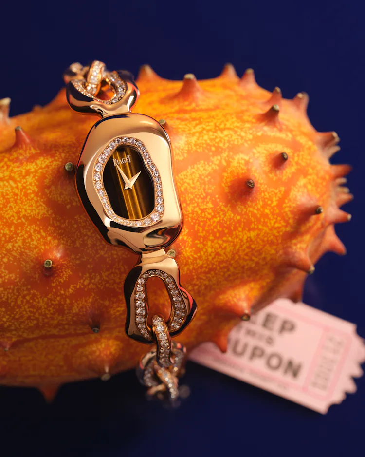Piaget watch on a dragonfruit