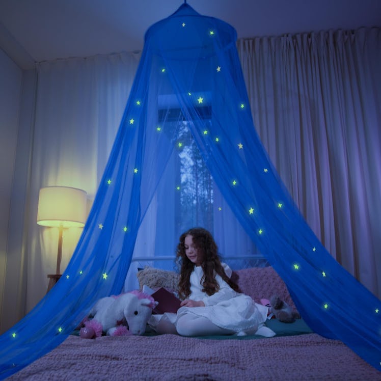 Bollepo Glowing Canopy Bed Curtain