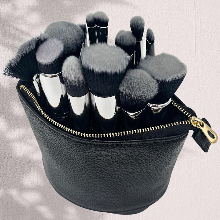 JAZD Convertible Travel Makeup Brush Bag