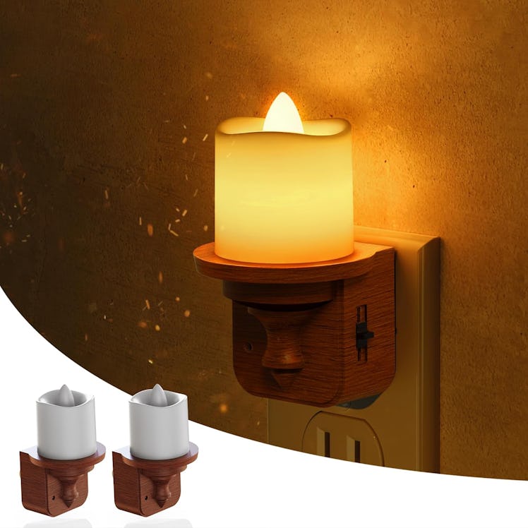 L LOHAS LED Candle Night-Light (2-Pack)