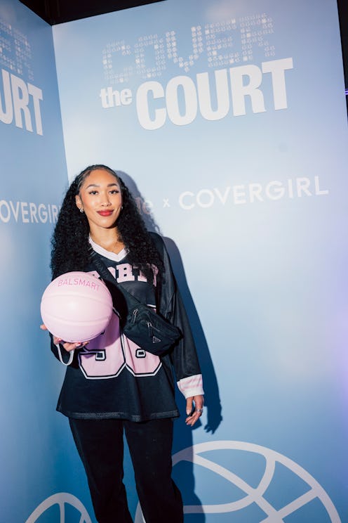 Mariah Rose hosted Bustle x COVERGIRL's watch party for Game 3 of the WNBA Finals between the Las Ve...
