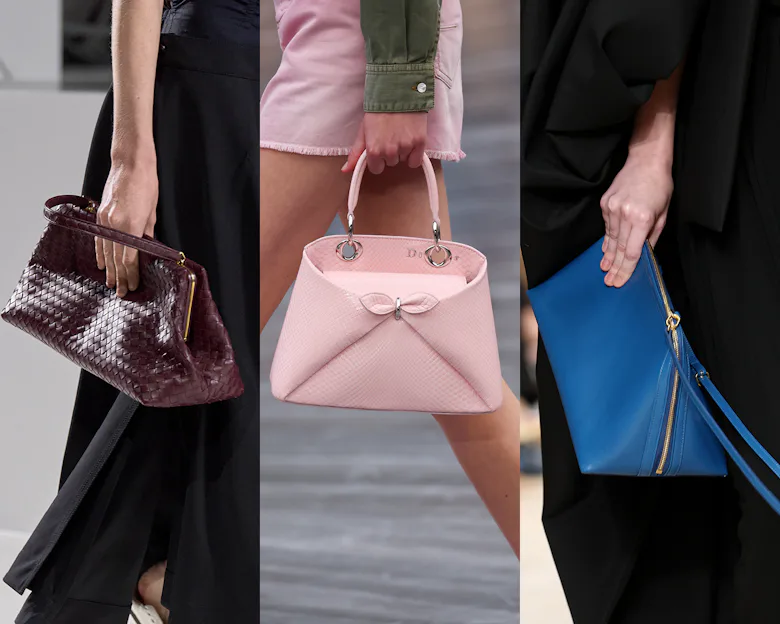 From left: Bottega Veneta, Dior and Celine