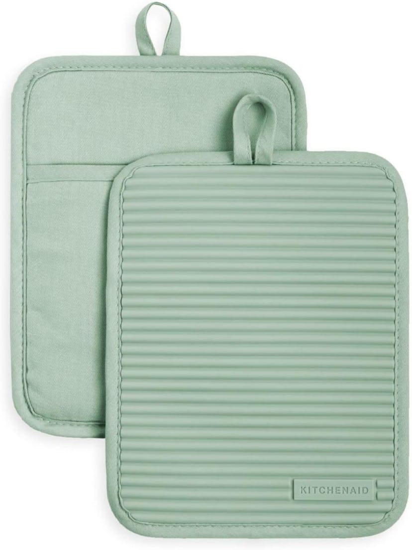 KitchenAid Ribbed Soft Silicone Pot Holder (2-Pack)