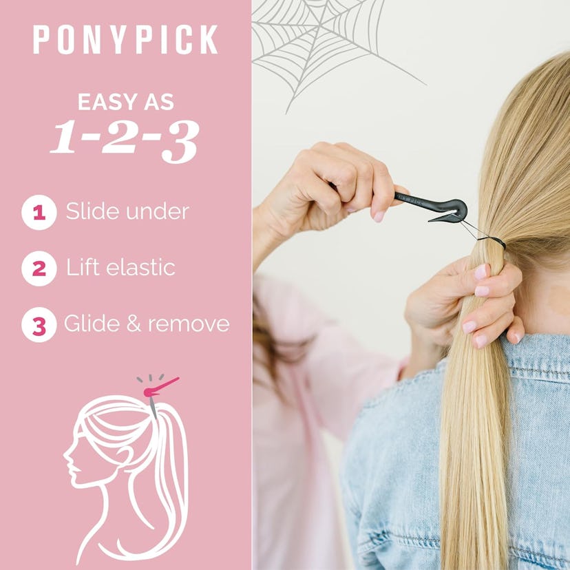THE PONY PICK Hair Elastic Rubber Bands Cutter Tool (3-Pack)