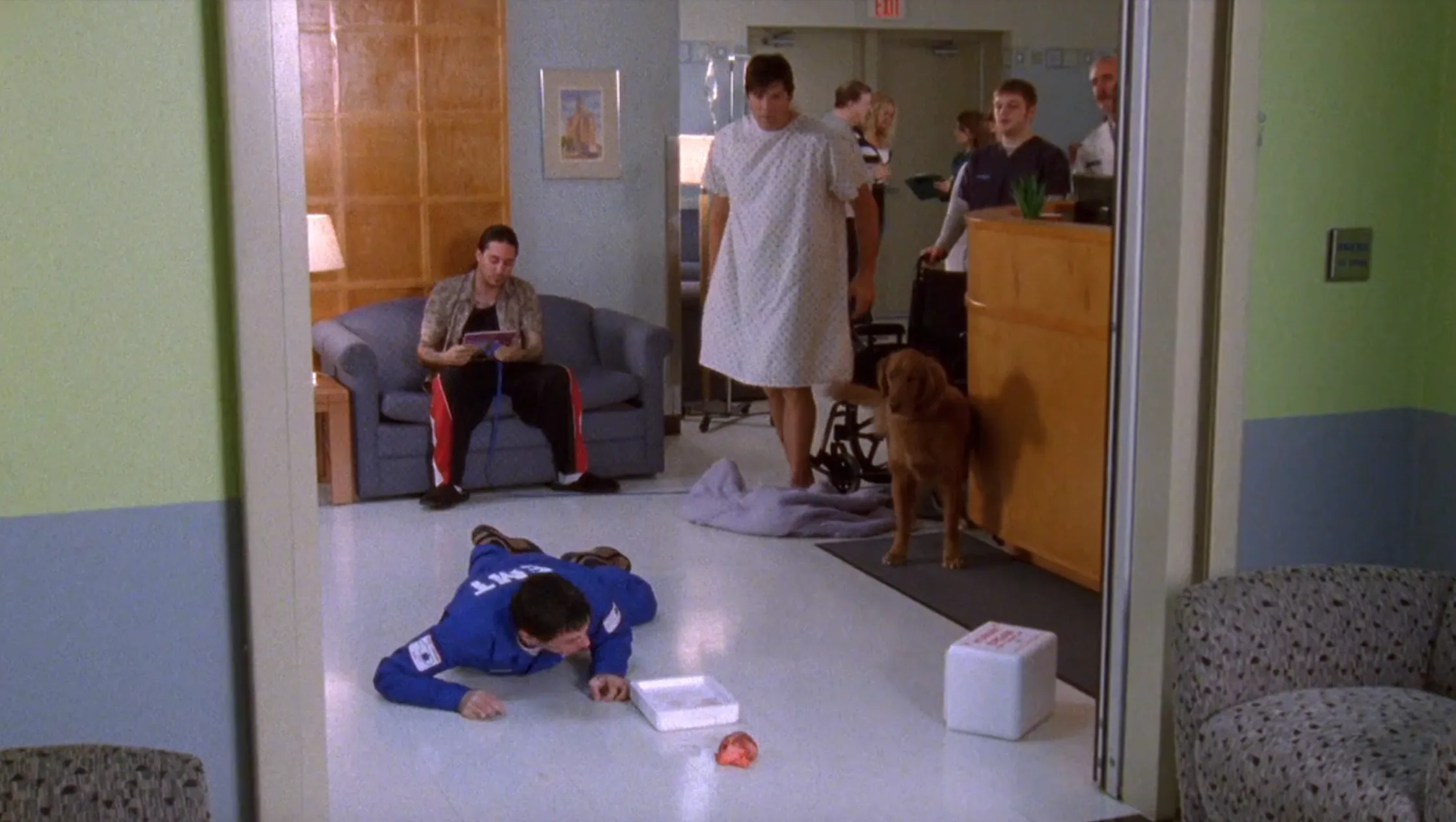 Dan's donor heart gets eaten on One Tree Hill. Screenshot via Hulu