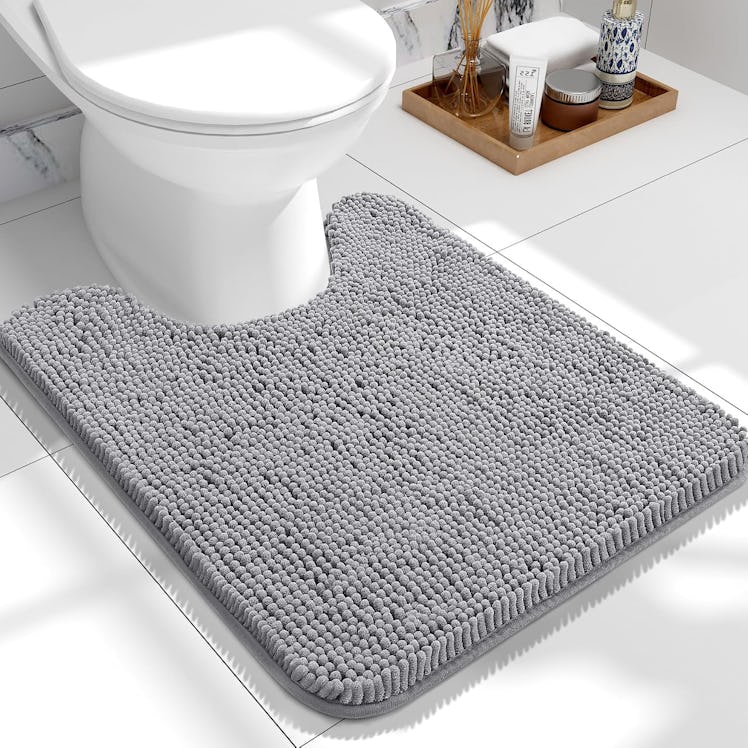 OLANLY Chenille Toilet Rug