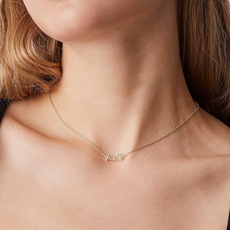PAVOI 14K Gold Plated Zodiac Constellation Necklace