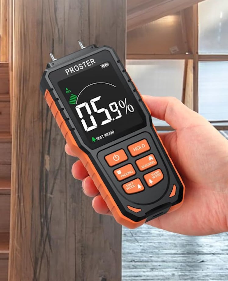 Proster Rechargeable Moisture Meter with Tri-Colour Display
