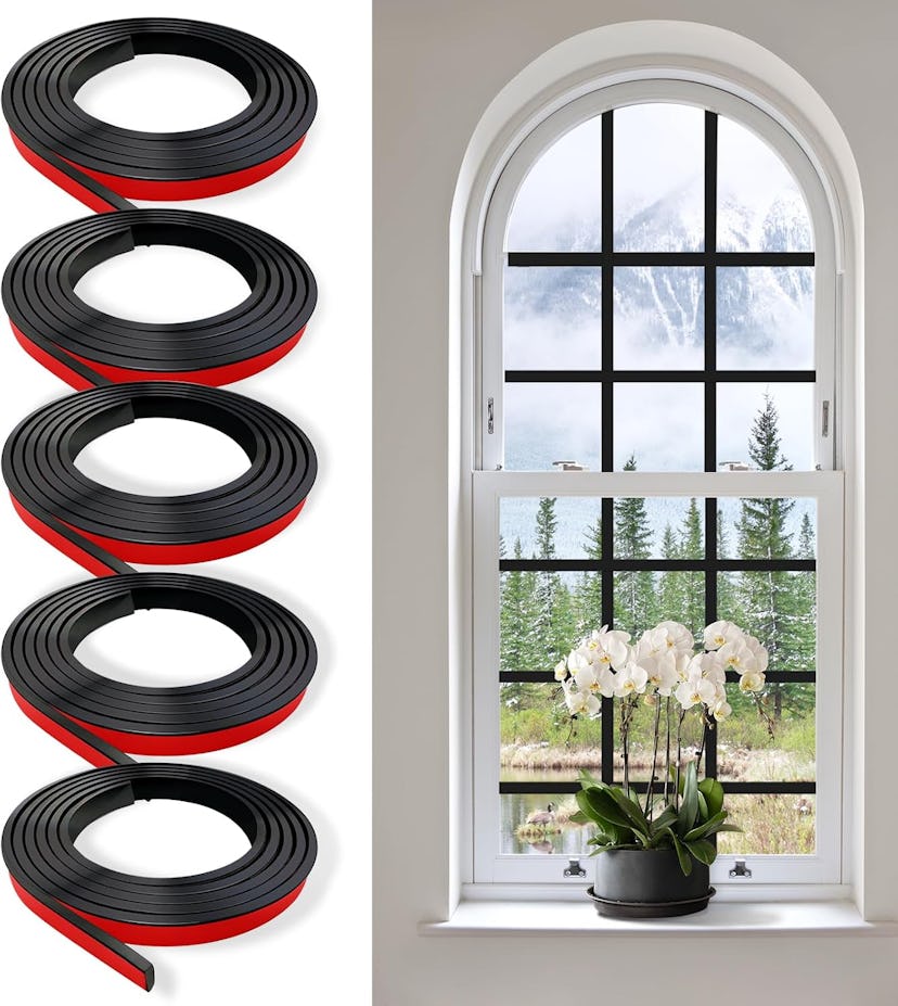 KEOHOLI Peel & Stick Window Grid Kit (5 Pieces)