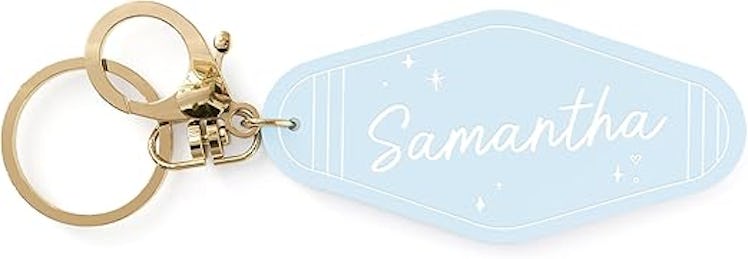 The Cotton & Canvas Co. Personalized Retro Keychain