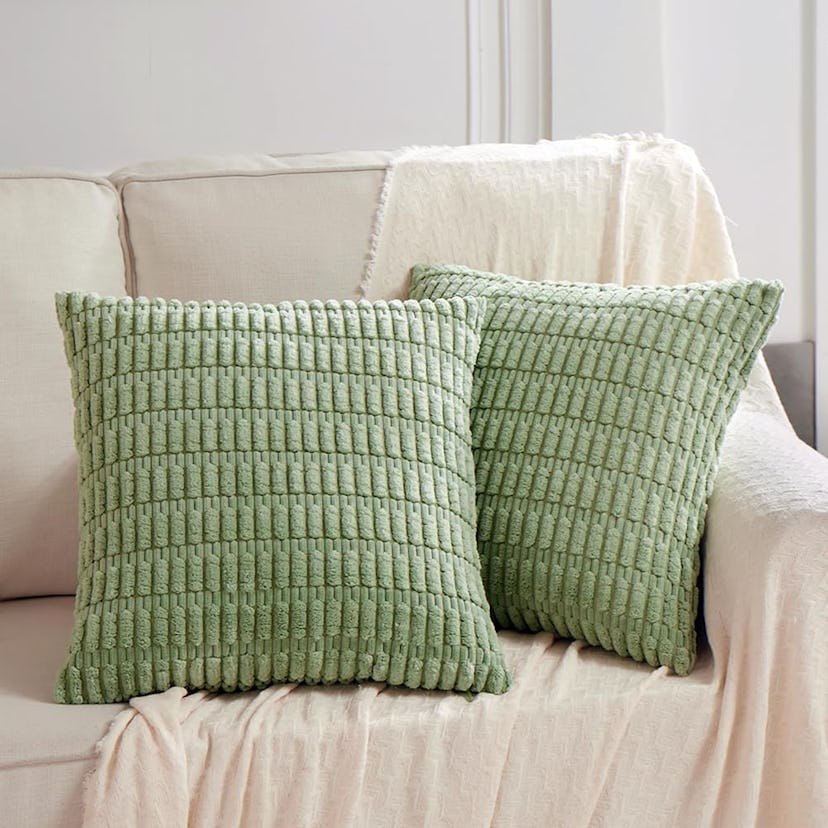 Fancy Homi Corduroy Throw Pillow Covers (2-Pack)