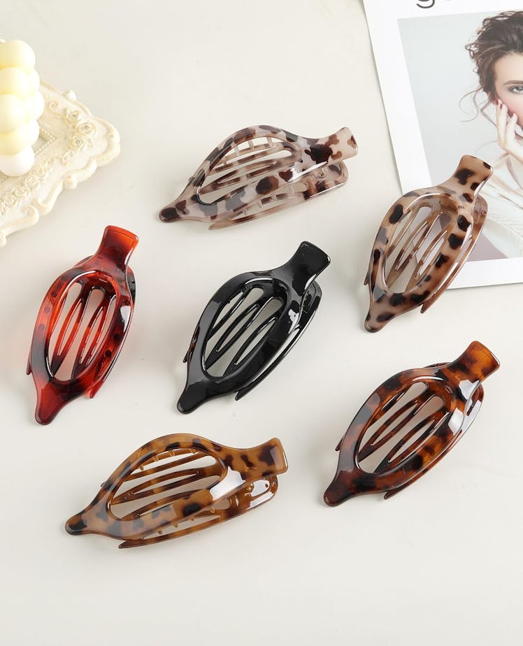 AWAYTR French Concord Flat Hair Clips (6 Pieces)