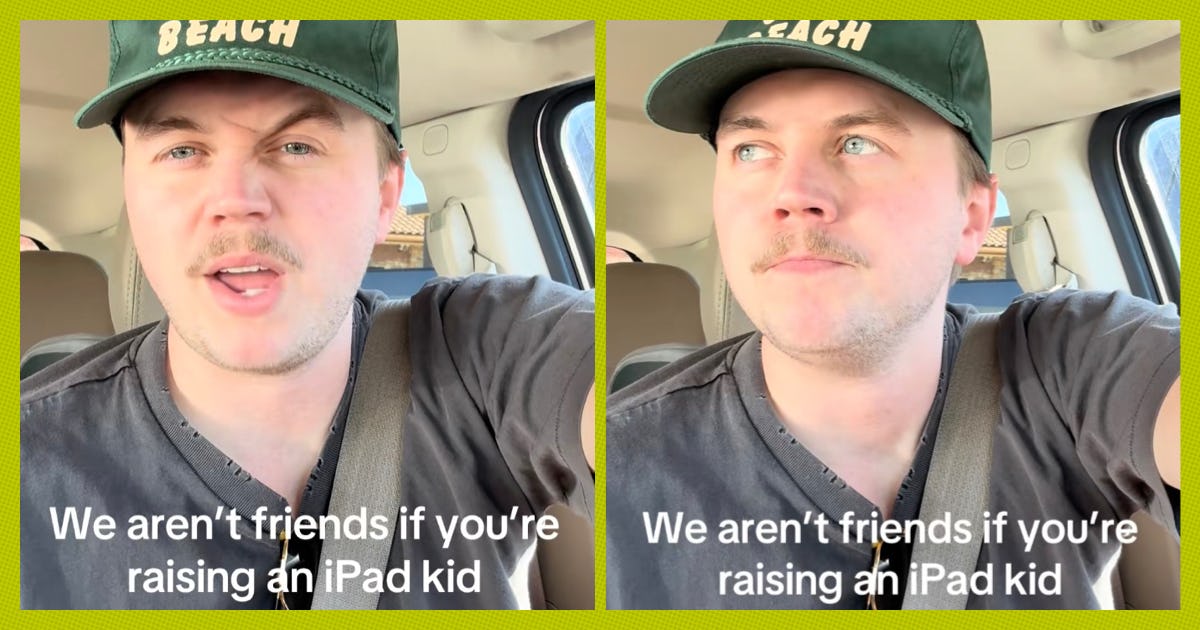 Dad Says He Doesn't Want To Be Friends With Parents Of "iPad Kids"