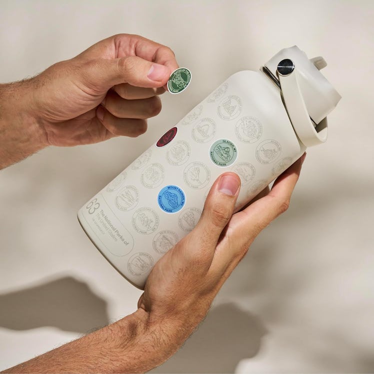 The Geoproject National Park Water Bottle & Sticker Set 