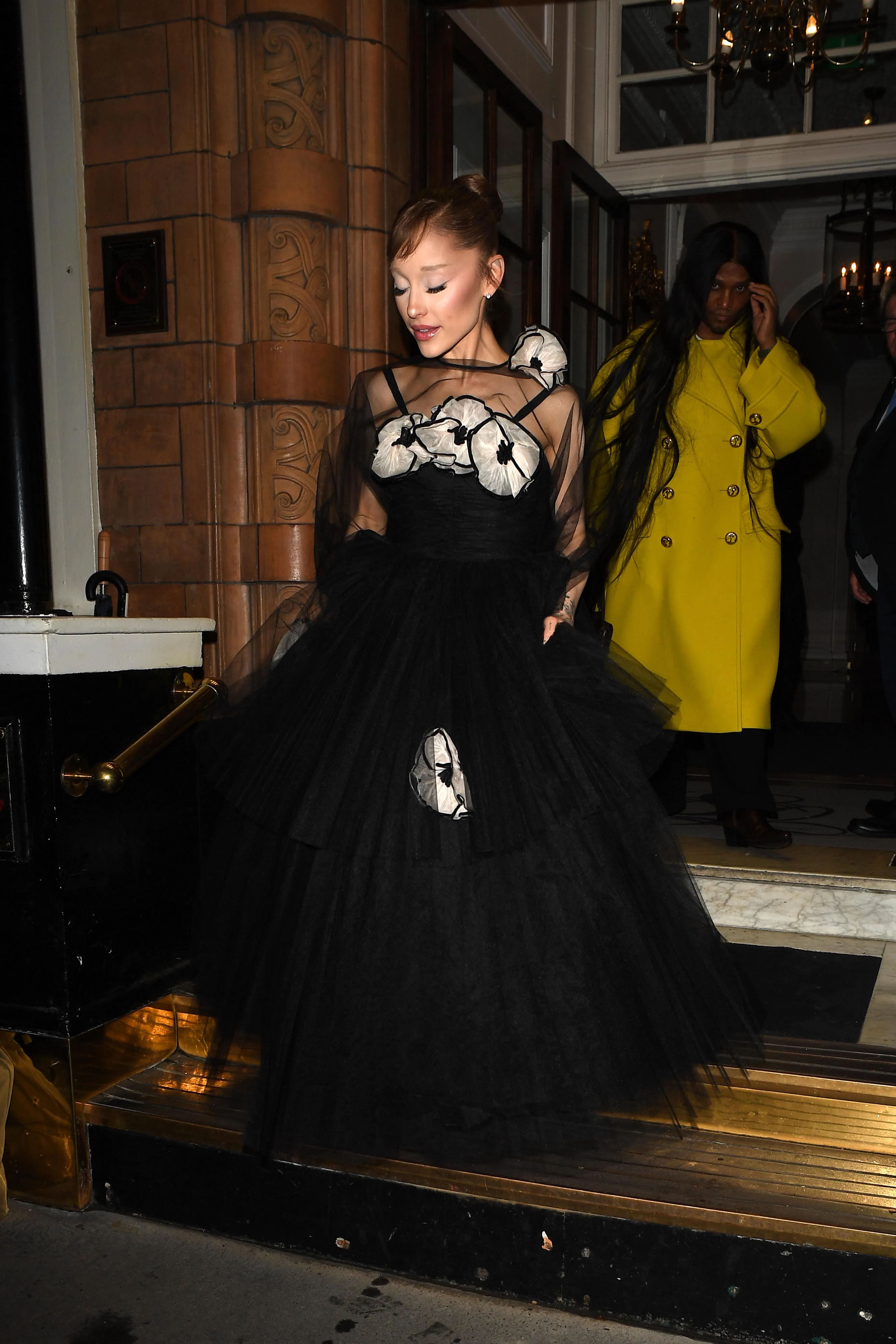 ariana grande film festival dress Lace Up Sequin Maxi Dress – IULOVER main image 0