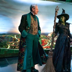 Jeff Goldblum and Cynthia Erivo in Wicked. Photo via Universal Pictures