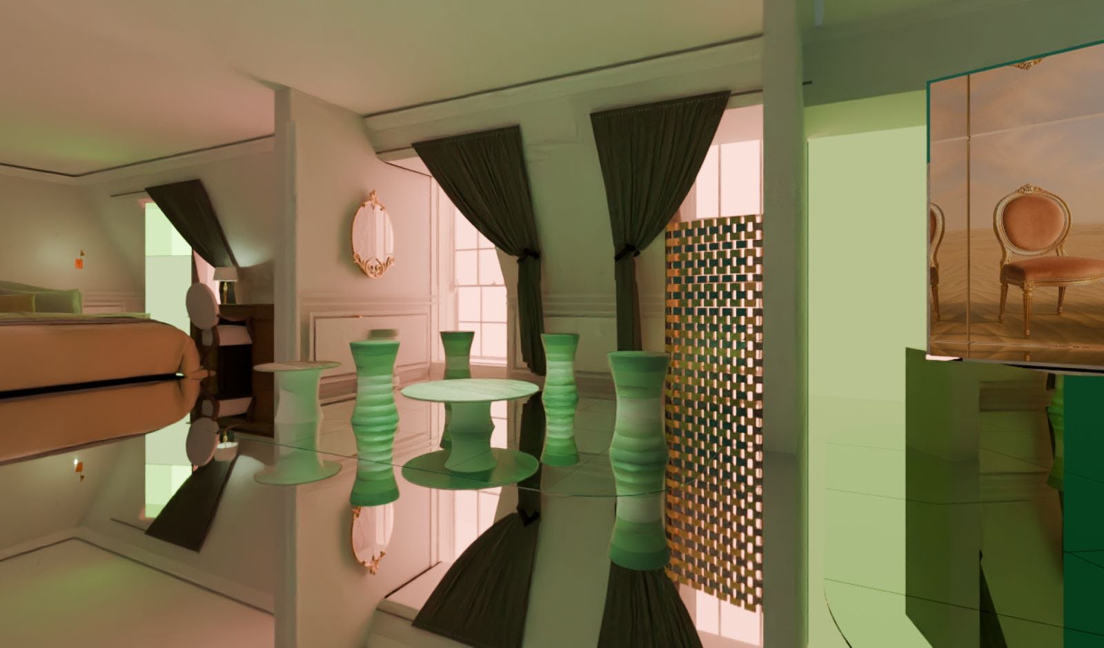 Interior of Suite 1835. Courtesy of Le Meurice