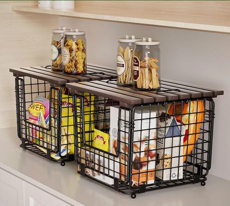 GGIU Wire Storage Basket (2-Pack)