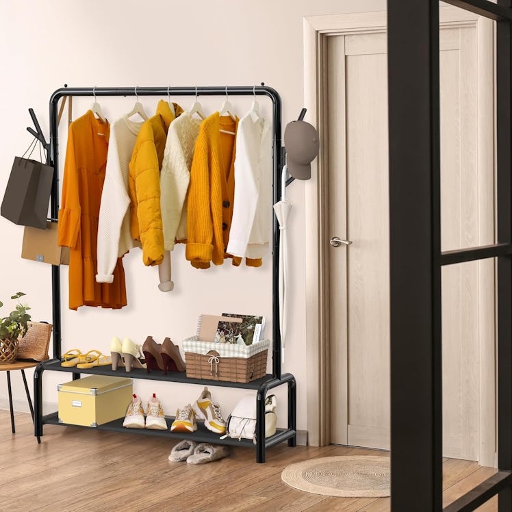 SIMPLE HOUSEWARE Freestanding Closet Rack with Shelves