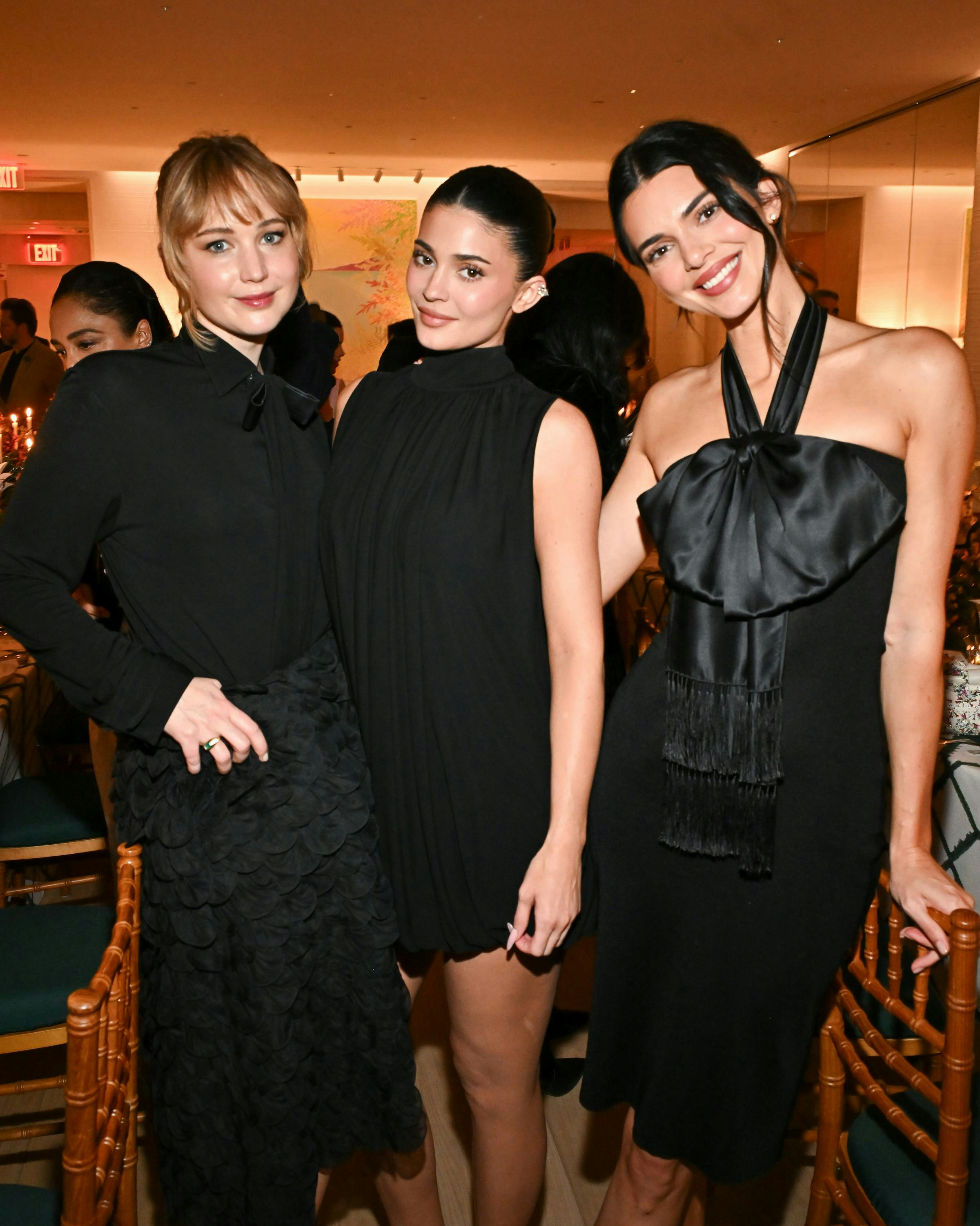 Jennifer Lawrence Has Dinner With Kendall &amp; Kylie Jenner in All Black