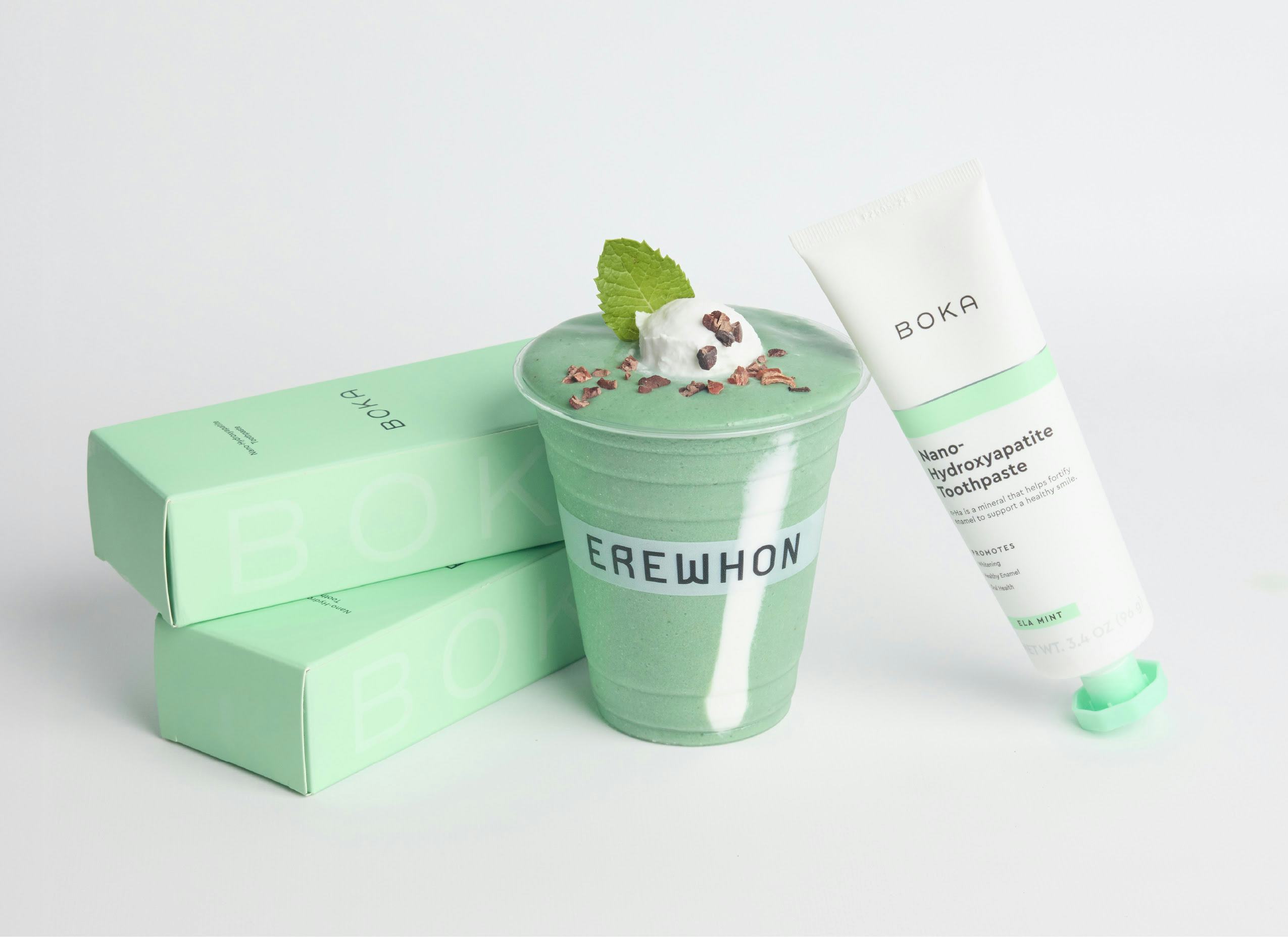 I tried Boka's toothpaste-inspired Erewhon smoothie. 