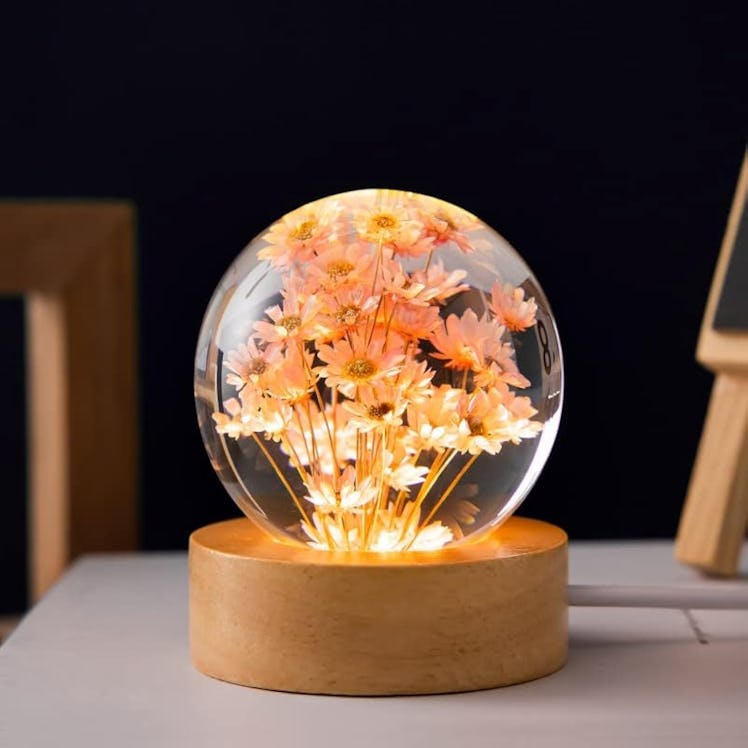 MARZIUS Flower Crystal Ball Night-Light