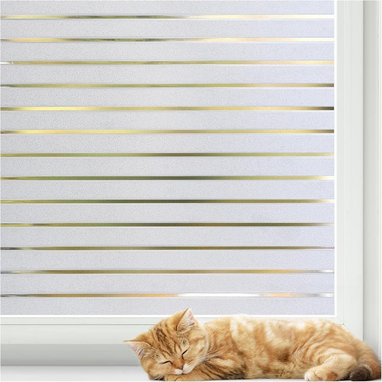 rabbitgoo Non-Adhesive Window Privacy Film