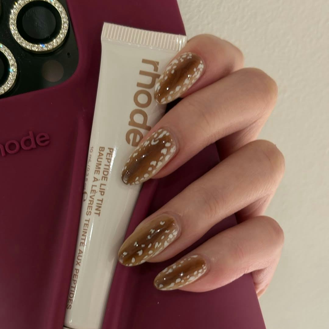 Move Over Leopard Print - "Bambi Nails" Are Taking Over The Mani World This Winter