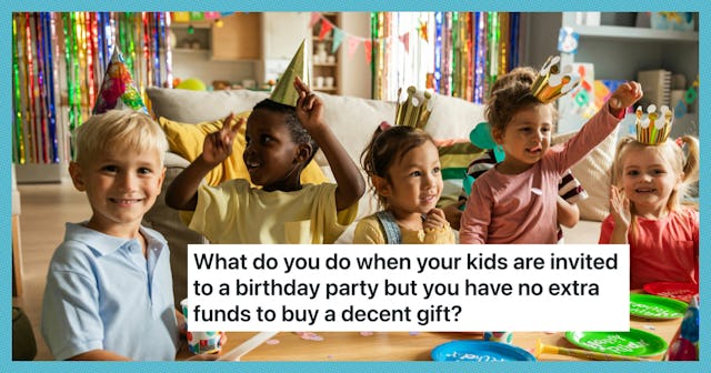 Kids at a birthday party.