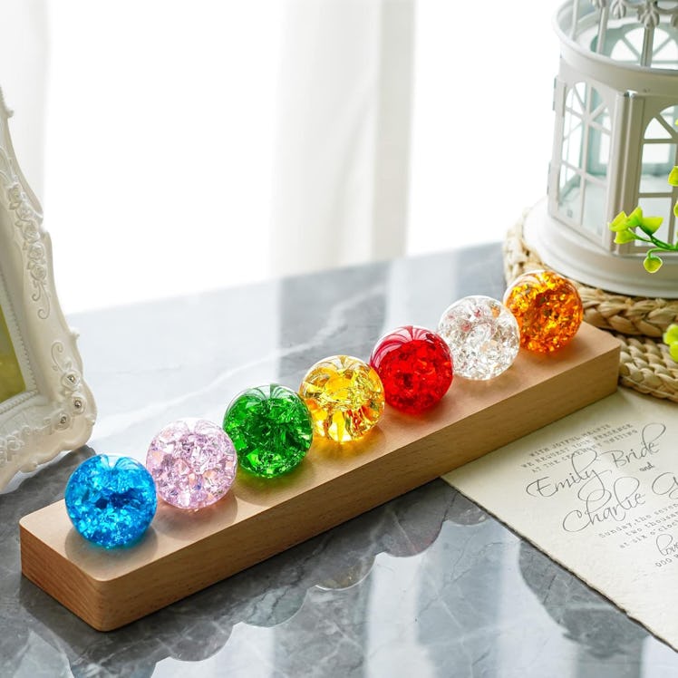  KRISININE Crystal Chakra Balls (8 Pieces)